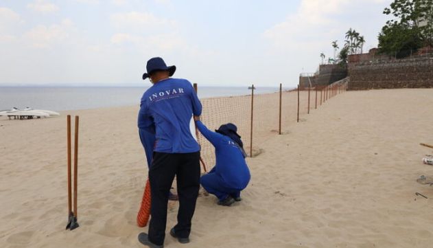 Not Cias Praia Da Ponta Negra Recebe Cerquite Para Delimita O F Sica