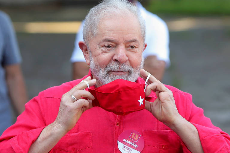 Ex-presidente Luiz In&aacute;cio Lula da Silva durante reuni&atilde;o do PSB em Bras&iacute;lia